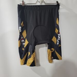Sponeed Black And Yellow Cycling Shorts XXL